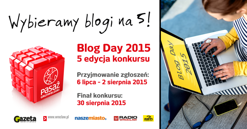 Jury wybrało finalistów Blog Day 2015